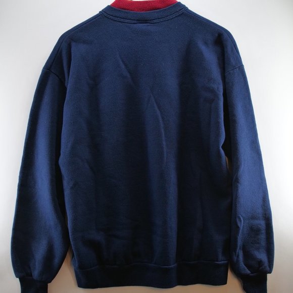 Vintage Jerzees Morning Sun Sweatshirt Birdhouses Red L Made In USA Embroidery - Picture 8 of 9